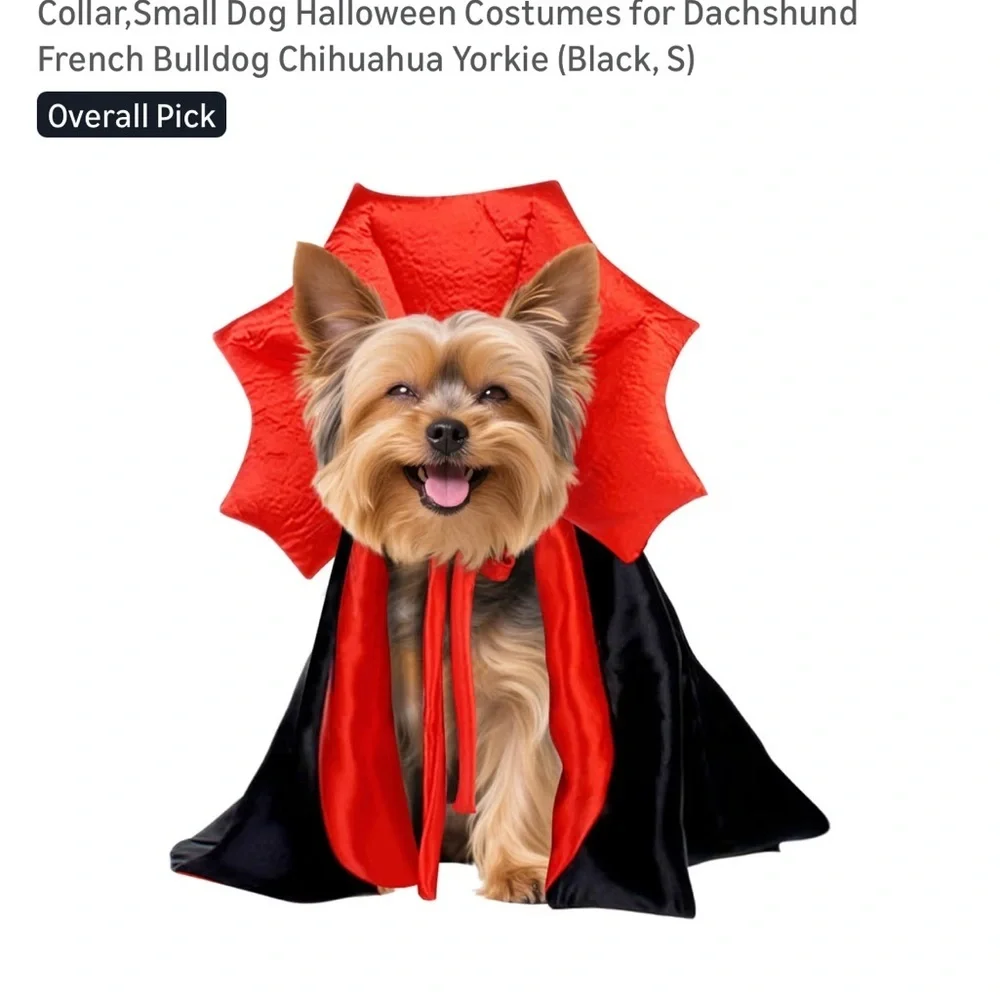 Red and Black Dog / Cat Vampire costumes 🐶 🐱 NWT small breed